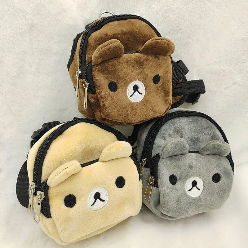 Mochila resistente para cães, mochila de transporte individual para filhotes, coleira ajustável