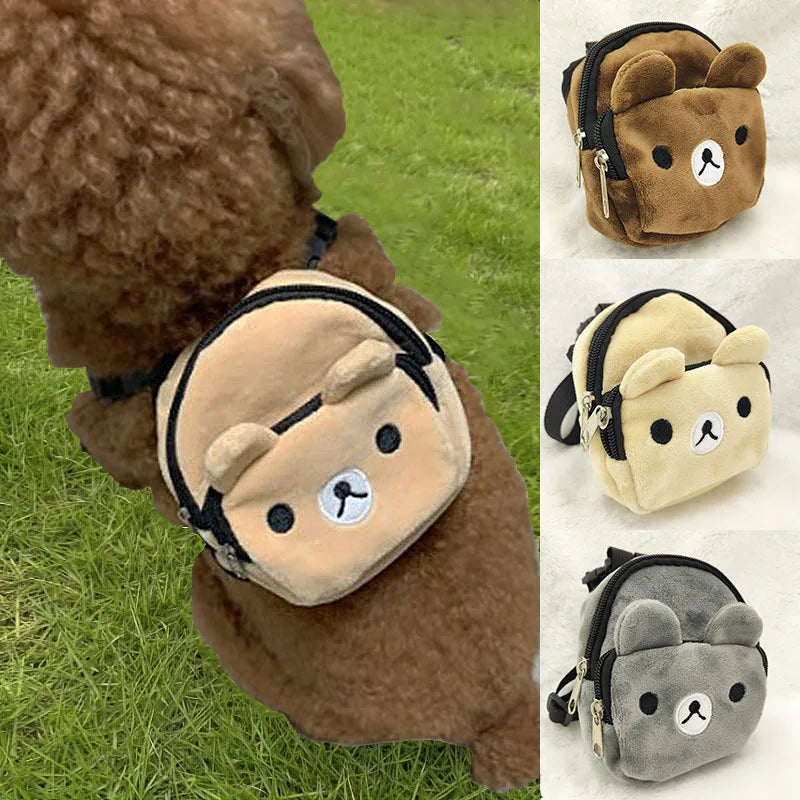 Mochila resistente para cães, mochila de transporte individual para filhotes, coleira ajustável