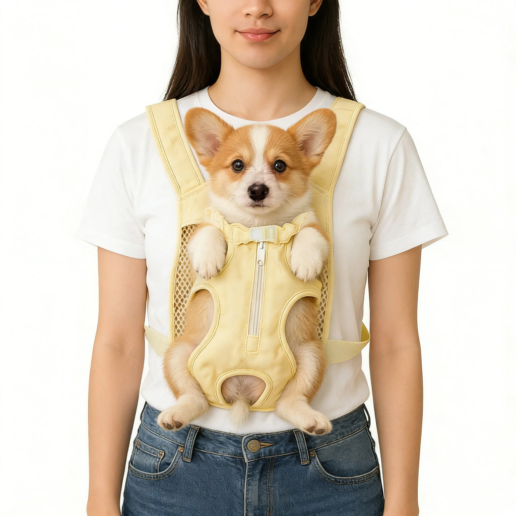Nova Mochila para Cães e Gatos, Estilo Abraço