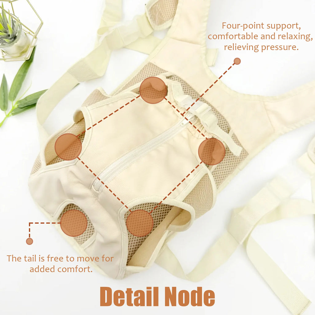 Nova Mochila para Cães e Gatos, Estilo Abraço